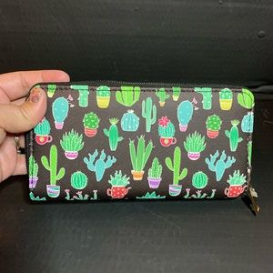 Cactus Wallet - Black - Long NWT
